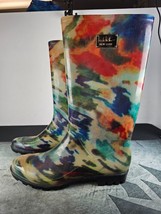 Nicole Miller New York Rain Boots  Color Camo Print Wellies Muck Womens Size 11 - £23.32 GBP