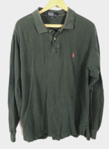 Polo Ralph Lauren Shirt XL Long Sleeve Mens Green 100% Cotton - $22.09