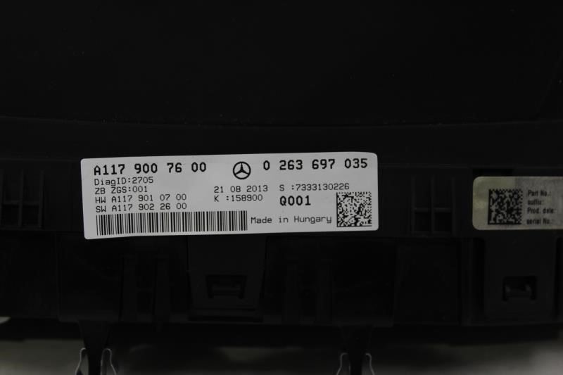 Speedometer 117 Type CLA250 Fits 2014-2015 MERCEDES CLA-CLASS OEM #24541ID 11... Item image 5