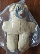 Rare Teddy Snow Crop Rubber Face Stuffed Animal - $14.89