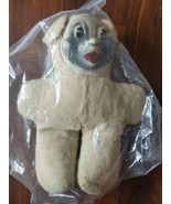 Rare Teddy Snow Crop Rubber Face Stuffed Animal - $14.89