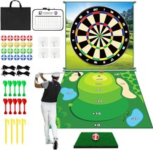 Golf Games Practice Hitting Mat with 20 Sticky Balls &amp; 10 Darts, Ideal G... - $29.69