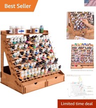 Portable Paint Storage Organizer with 105 Compartments and 2 Drawers for... - $85.49