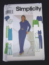 Simplicity Pattern 7711 Misses dress jumpsuit &amp; jacket Sz HH 6-10 - $4.75