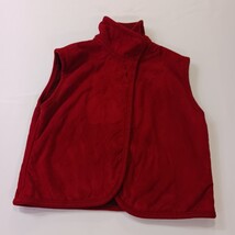 County Clothing Co. Women's Red Sleeveless One-Button Vest Size Medium image 10