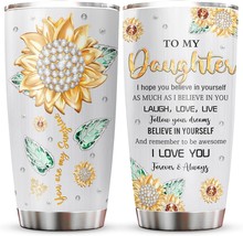 Daughter Gift from Mom Dad Tumblers 20oz Gifts for Daughter from Mother ... - £41.43 GBP