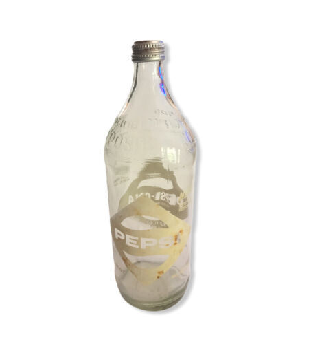 Primary image for Vintage Pepsi Cola 32oz Twist Away Reseal Cap Glass Bottle