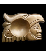 Aztec Maya Inca sculpture ashtray in bronze finish - $27.15 CAD