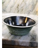 Stainless Steel Green  Animal Print Pet Bowl -Holds 26.37floz./780ml - $273.91 MXN