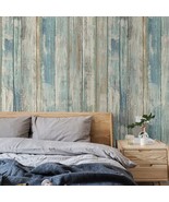 Wood Wallpaper 17.71&quot; X 196&quot; Self-Adhesive Removable Wood Peel And Stick - £26.28 GBP
