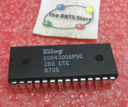 Z0843006PSC Zilog Z80 CTC Clock IC 28 Pin DIP Plastic - Used Qty 1 - $6.64