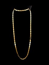 54&quot; Vendome Necklace vintage heavy links couture chain design gold fleur de lis  - £155.41 GBP