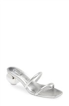 Cult Gaia leora sandal in Silver - size 8 - $212.85