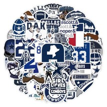 50 Dallas Cowboys NFL Stickers Decals Hydro Yeti Laptop Car Truck Free Shipping - £7.95 GBP