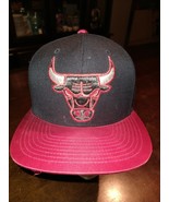 Mitchell &amp; Ness Chicago Bulls Snapback Hat Cap Black/Red/Jersey Short - $27.72