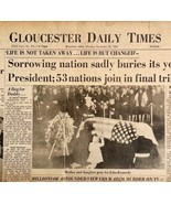 JFK Kennedy Funeral Newspaper 1963 Gloucester Daily Times Massachusetts ... - £39.33 GBP