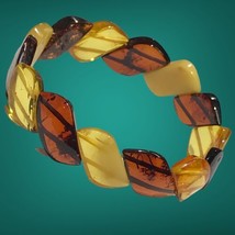 Genuine amber Elastic bracelet baltic amber 7”-7.5” - £55.95 GBP