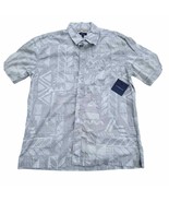 Croft &amp; Barrow Shirt Men&#39;s L Button Up Outdoor Gray Short Sleeve NWT - $40.19 CAD