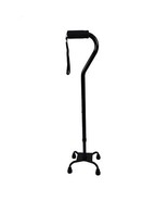 Blue Jay Black Quad Cane with Small Base Stable &amp; Lightweight Walking Su... - $46.19