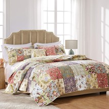 Greenland Home Blooming Prairie Cotton Patchwork Quilt Set,, Multi. - £104.79 GBP