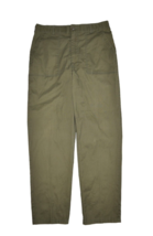 Vintage Fatigue Pants Mens 36x33 US Military OG 107 Sateen Cotton Trousers - £59.29 GBP