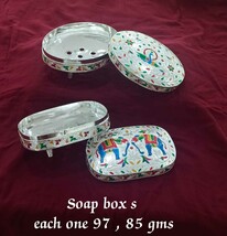 BIS HALLMARKED 925 Silver Soap Box  - pure silver gift items - Return Gifts - $3,389.03 MXN - $3,845.98 MXN