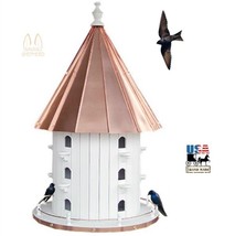 35&quot; Purple Martin Birdhouse - 15 Hole Copper Roof Bird House Condo Amish Usa - £385.42 GBP