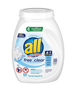 All Mighty Pacs Laundry Detergent, Free Clear for Sensitive Skin (120 Ct.) - £41.79 GBP
