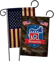 Democrats - Impressions Decorative USA Vintage - Applique Garden Flags Pack - GP - £24.66 GBP