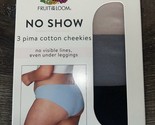 Fruit of the Loom 3-Pair Womens Cheekies Underwear Panties Cotton No Sho... - $15.85