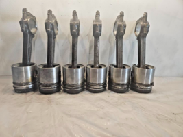 Set of 6 Cummins Big Cam 3 NT 855 Diesel Engine connecting rods and pist... - $1,200.00