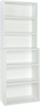 Height-Adjustable Shelves, A Tall Bookcase Hutch Made Of Sturdy Wood With A - £222.76 GBP