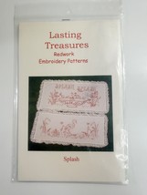 Lasting Treasures SPLASH Redwork Embroidery Patterns - $10.88