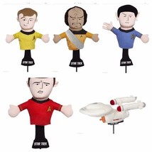 New Offiziell Star Trek Golf Driver Headcover. Kirk, Spock, Klingon, Scotty - £27.47 GBP+