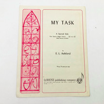 Ashford &quot;My Task&quot; Sheet Music Vocal Sacred Extra High Voice - £7.82 GBP