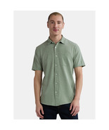 George Men&#39;s Short Sleeve Knit Button Front Shirt MEDIUM (38/40) Faded S... - $26.10 CAD