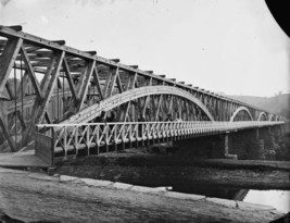 Chain Bridge Potomac C&amp;O Canal Washington, DC 1865 - 8x10 US Civil War P... - £6.98 GBP