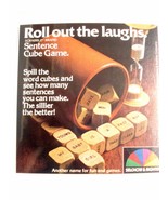 1980 Color Ad Sentence Cube Game by Selchow &amp; Righter Roll Out the Laughs - $150.29 MXN