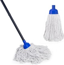 Mop for Floor Cleaning 2 Pcs Cotton String Wet Mops Replacement Head Refill Comp - £28.94 GBP
