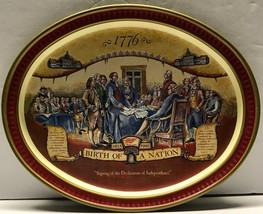 Miller High Life Beer Birth of a Nation 1992 Tray Declaration of Indepen... - $19.41