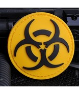 Yellow Biohazard PVC Patch - $91.29 MXN