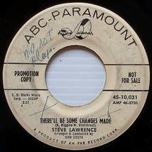 Steve Lawrence - There&#39;ll Be Some Changes Made / You&#39;re ... [7&quot; 45 rpm Promo] - £1.79 GBP