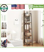 Versatile Industrial Ladder Shelf with 2 Hooks - Ideal for Books, Plants... - $1,329.16 MXN