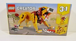LEGO Creator 3in1 Wild Lion Animal Lego Toy Building Kit Set 31112 (224 Pieces)  - £14.19 GBP