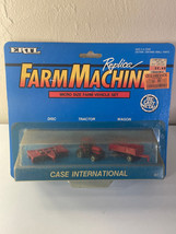 ERTL Replica Farm Machines Case International Mini Tractor Disc Wagon Set - £9.29 GBP