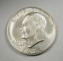 1973-S Silver Eisenhower Dollar GEM UNC Coin AL723 - £19.89 GBP