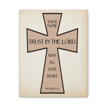 Personalized Trust in The Lord Proverbs 3:5 Cross Christian Wall Art - Custom B - £56.75 GBP+