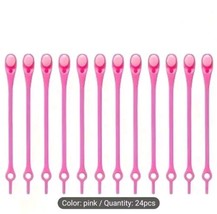 Sneakers Laces Silicone Shoe Straps Pink - $11.87