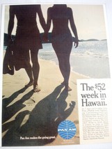 1967 Pan Am Ad The $52 Week in Hawaii - £7.06 GBP