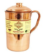 IndianArtVilla Pure Copper Water Pitcher Jug 1500 litter, free shipping ... - $65.63